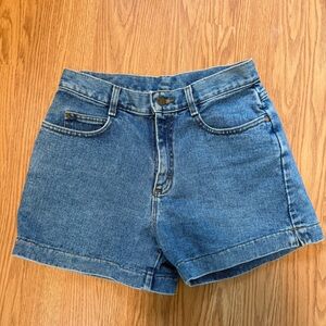 Lee Vintage High-Rise Blue Denim Women's Shorts